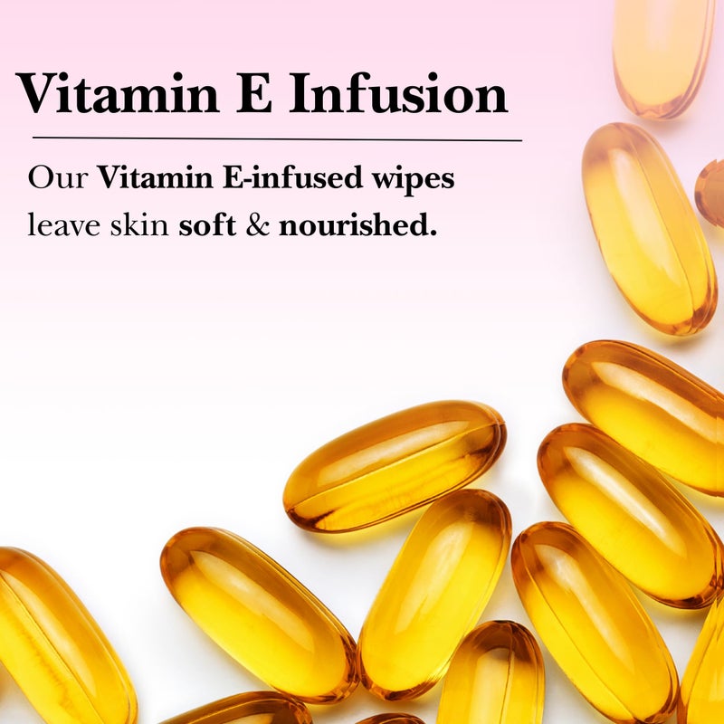 Mivida Hypoallergenic Makeup Remover Wipes With Vitamin E, Daily Cleansing Facial Towelettes, For Sensitive Skin, 50 Count, Alcohol Free, Fragrance Free Makeup Wipes - Image 4