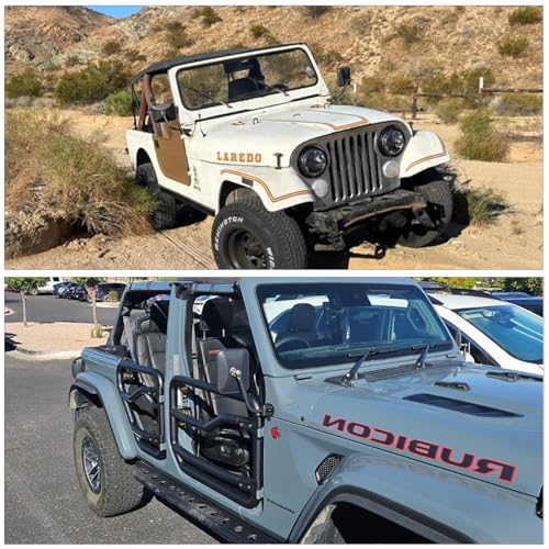 SUNPIE Mirrors Doors off Compatible with Jeep Wrangler JL/JLU 2018-2025 and Jeep Gladiator (JT) 2019-2025, Doorless Side Mirrors for JL Install Tube Door, NOT for JL 4XE - Image 2