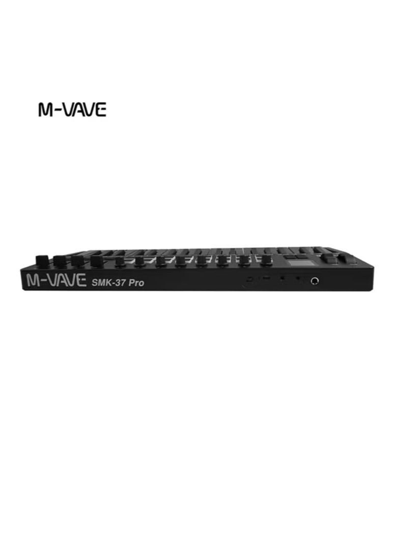 ام- فيفي لوحة مفاتيح MIDI محمولة M-vave SMK-37 PRO مكونة من 37 مفتاحًا و16 لوحة RGB و4 مؤشرات ضوئية و8 أجهزة ترميز مدمجة ومحرك DX-7 FM Synth الأسطوري - Image 5