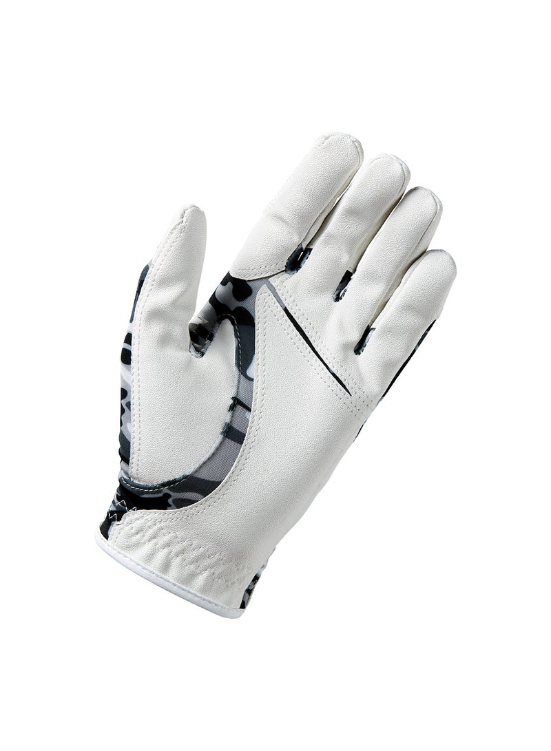 Wilson Feel Plus Kids' White/ Black Golf Glove, Left Hand - Image 2