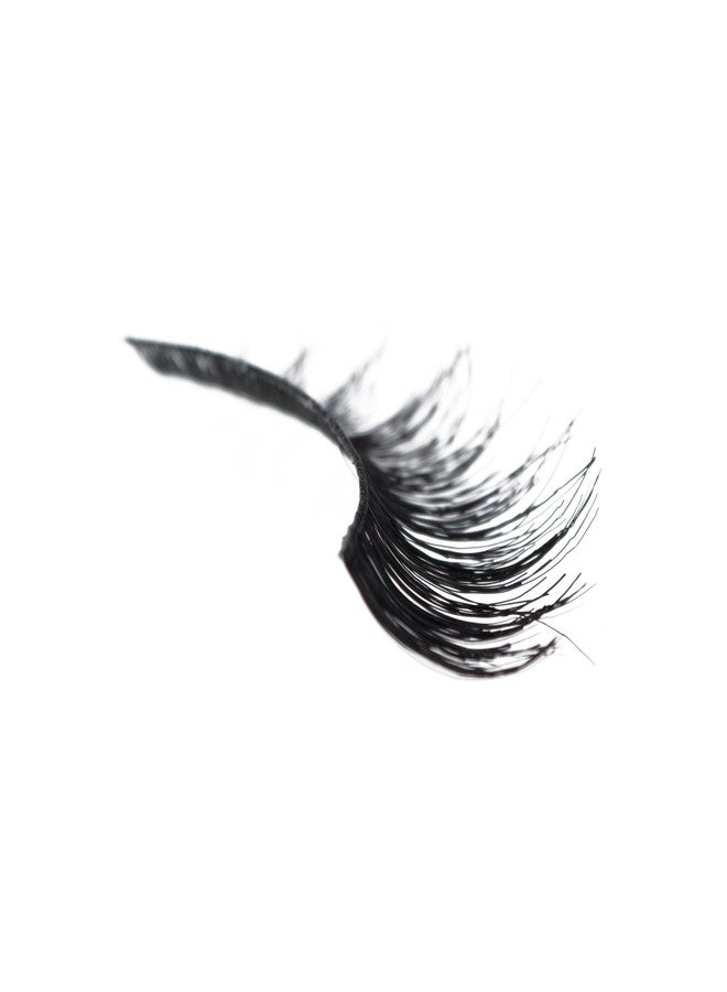 Amorus 12 Pairs Multipack #605 False Eyelashes Dozen Set 100% Natural Hair Black Handmade Comfortable Reusable Strip Fake Lashes Pack - Image 3