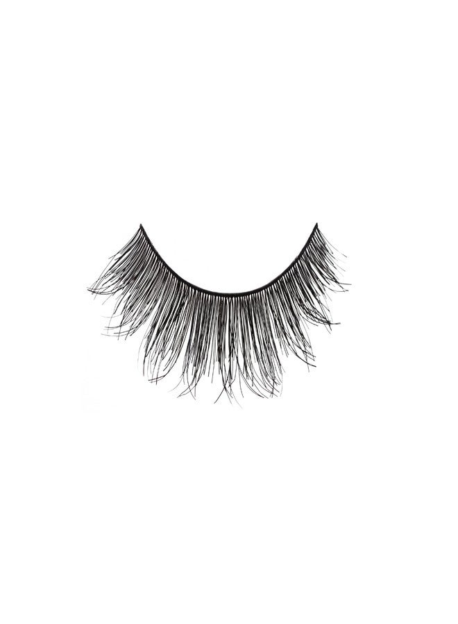 Amorus 12 Pairs Multipack #605 False Eyelashes Dozen Set 100% Natural Hair Black Handmade Comfortable Reusable Strip Fake Lashes Pack - Image 2