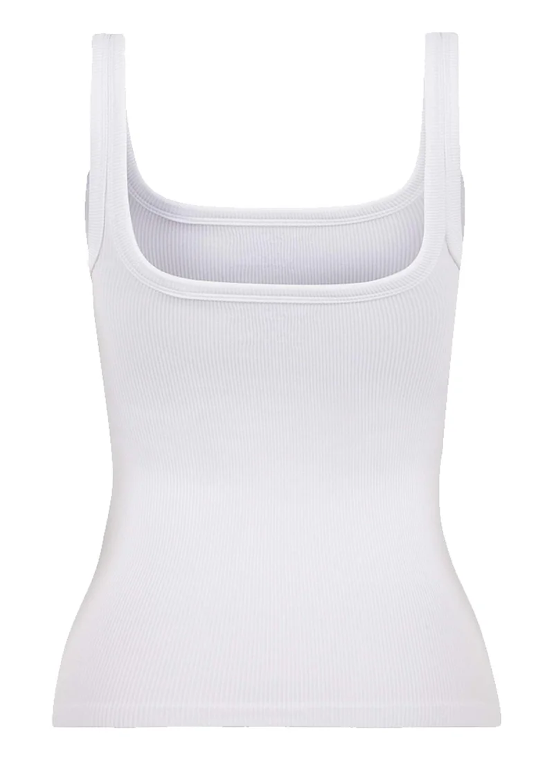 نوكتورن Thick Strappy Ribbed Crop Top
