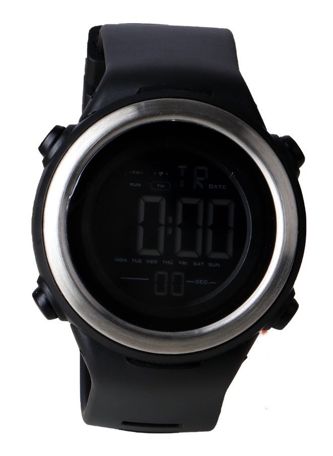 SKMEI Skmei Men’s Casual-Digital Watch -Black Dial-Black Band Rubber  - Image 1
