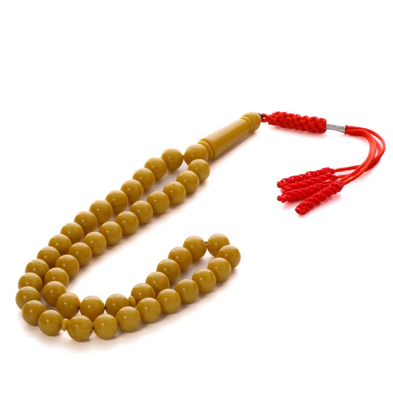 آر إس مسباح تراب الكهرمان البولندي لون كراميلي محمص كركوشة أحمر دائري - Image 1