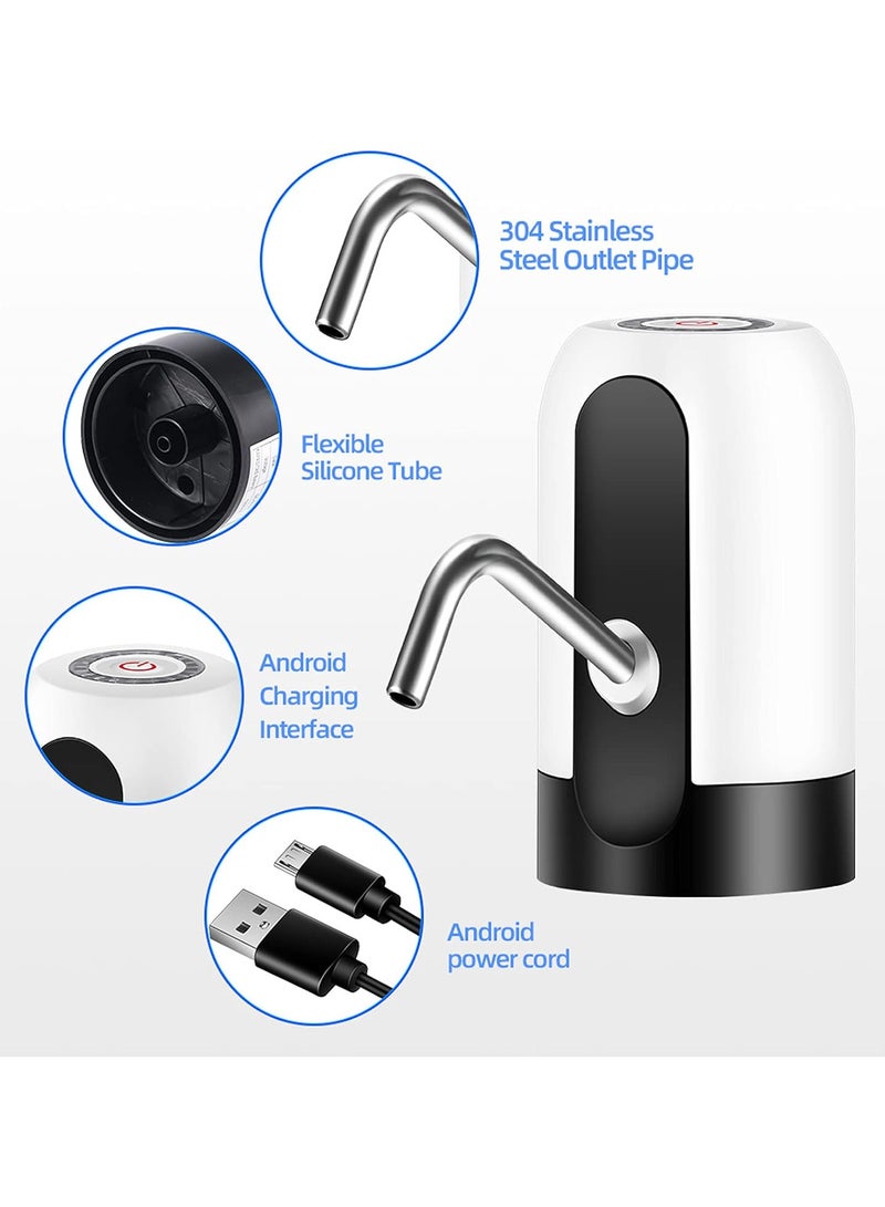Usb Charged Bottle Water Pump White - Image 4