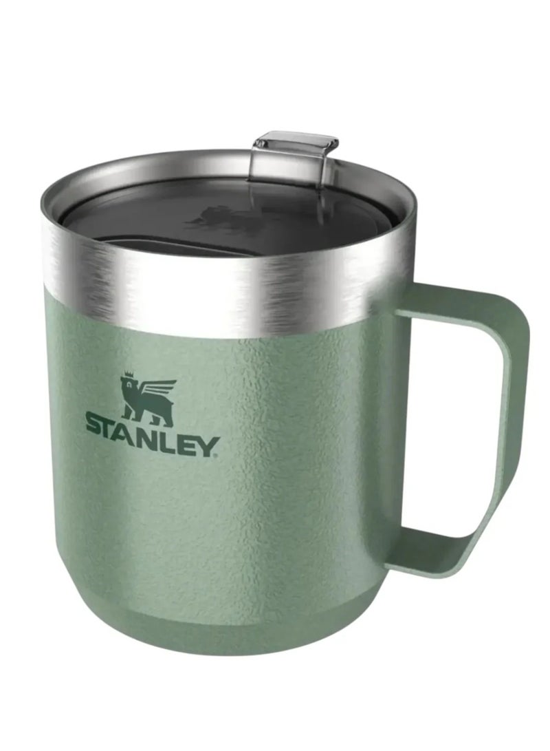 ستانلي كوب Stanley Everyday Camp سعة 12 أونصة مع غطاء معزول من الفولاذ المقاوم للصدأ وخالٍ من مادة BPA، مثالي للمشروبات الساخنة والباردة والقهوة والشاي والمغامرات الخارجية - Image 2