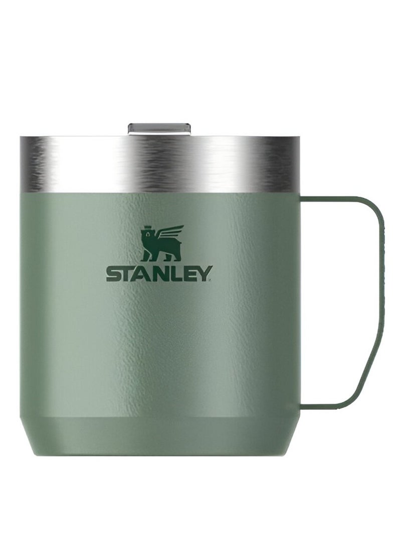 ستانلي كوب Stanley Everyday Camp سعة 12 أونصة مع غطاء معزول من الفولاذ المقاوم للصدأ وخالٍ من مادة BPA، مثالي للمشروبات الساخنة والباردة والقهوة والشاي والمغامرات الخارجية - Image 1