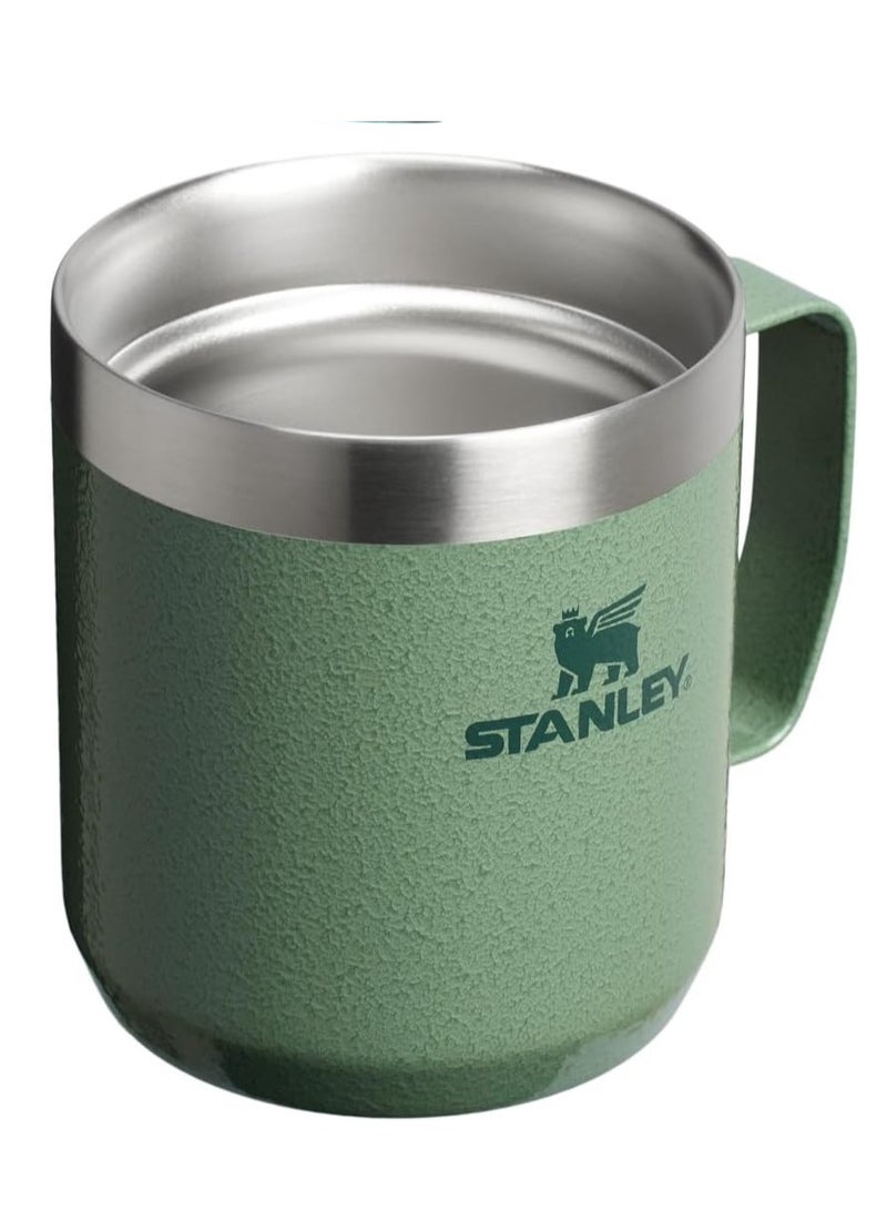 ستانلي كوب Stanley Everyday Camp سعة 12 أونصة مع غطاء معزول من الفولاذ المقاوم للصدأ وخالٍ من مادة BPA، مثالي للمشروبات الساخنة والباردة والقهوة والشاي والمغامرات الخارجية - Image 3