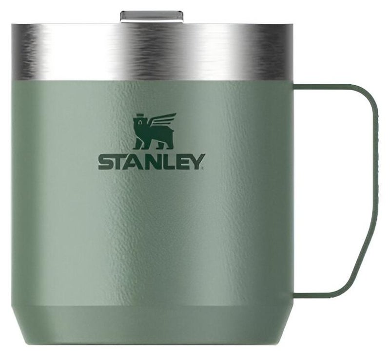 ستانلي كوب Stanley Everyday Camp سعة 12 أونصة مع غطاء معزول من الفولاذ المقاوم للصدأ وخالٍ من مادة BPA، مثالي للمشروبات الساخنة والباردة والقهوة والشاي والمغامرات الخارجية - Image 1