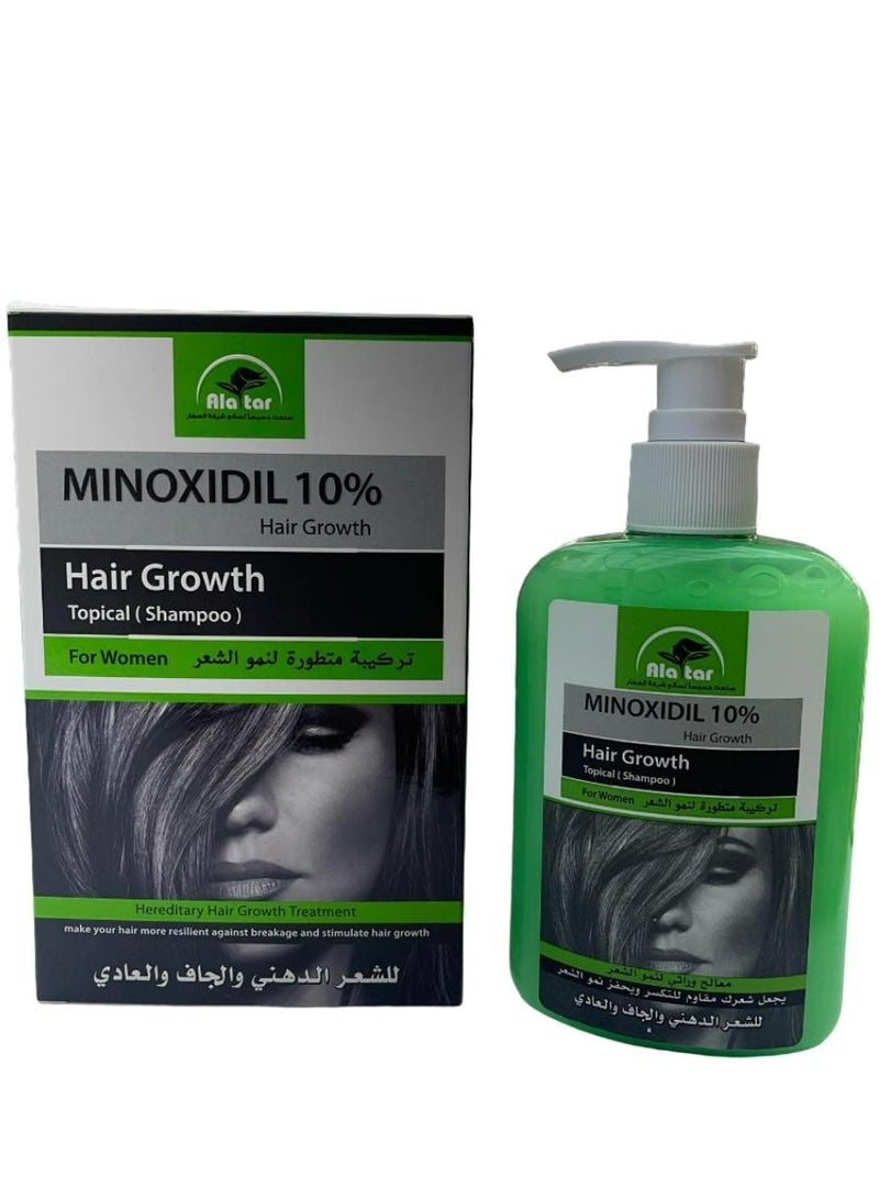 alattar Minoxidil 10 % Hair Growth Topical Shampoo 250 ML  - Image 1