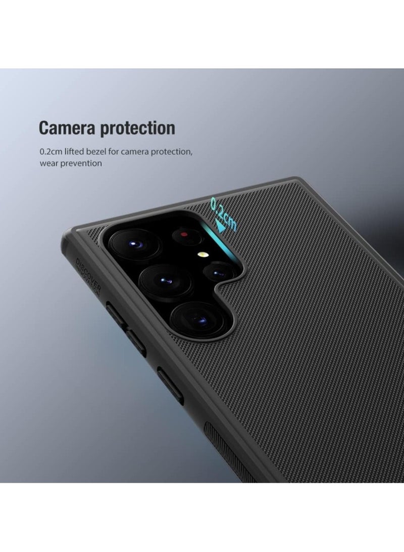 Nillkin Case Cover Super Frosted Pro  Case Anti-Scratch & Slip For Samsung Galaxy S23 Ultra (Black) - Image 2