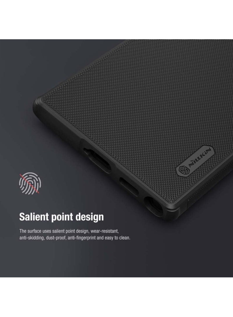Nillkin Case Cover Super Frosted Pro  Case Anti-Scratch & Slip For Samsung Galaxy S23 Ultra (Black) - Image 4