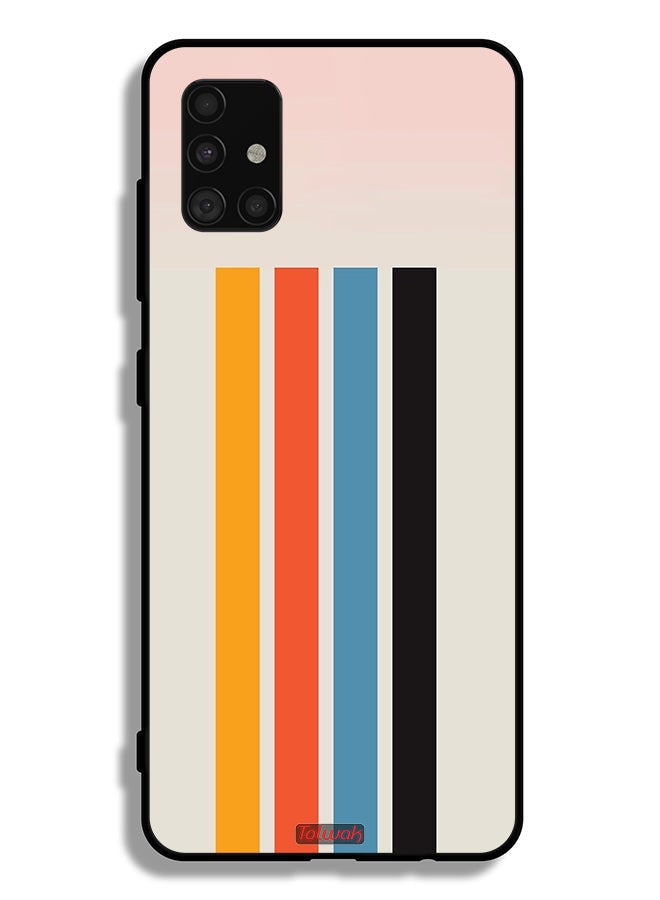 Tolwak غطاء حماية لجهاز سامسونج جالاكسي A51 5G بنمط خطوط مستقيمة - Image 1