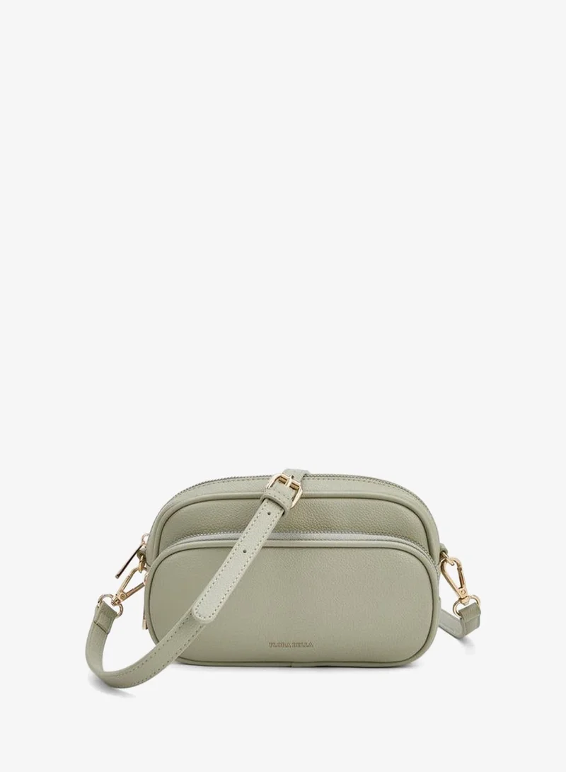 Flora Bella By Shoexpress Solid Crossbody Bag with Detachable Strap