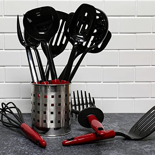 Chef Craft Select Nylon Jumbo Turner/Spatula, 12 inch, Red - Image 3