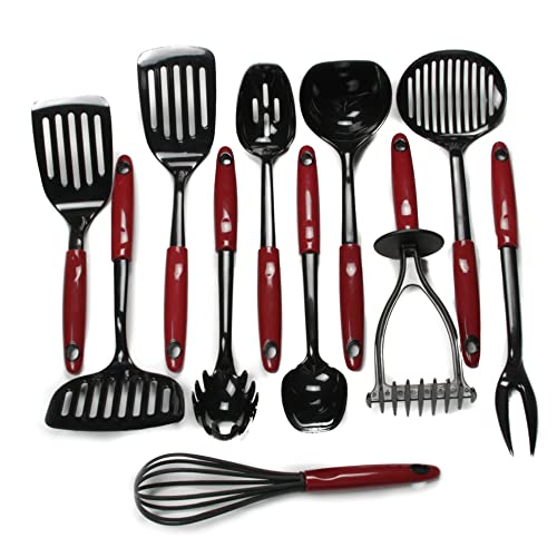 Chef Craft Select Nylon Jumbo Turner/Spatula, 12 inch, Red - Image 4