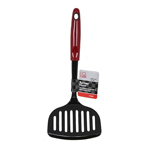 Chef Craft Select Nylon Jumbo Turner/Spatula, 12 inch, Red - Image 2