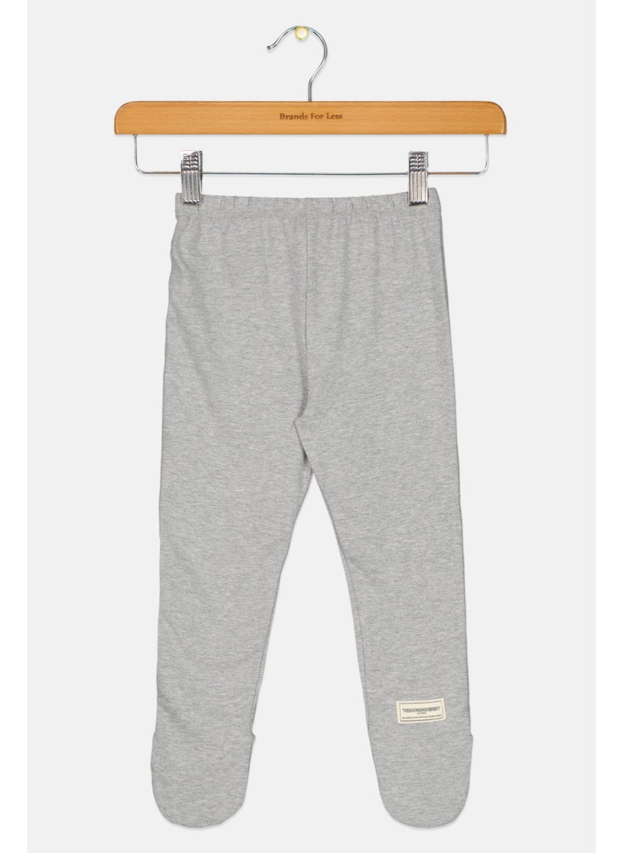The Giving Movement - Toddlers Boy Heather Pull O Footbed Pants, Heather grey - Image 1