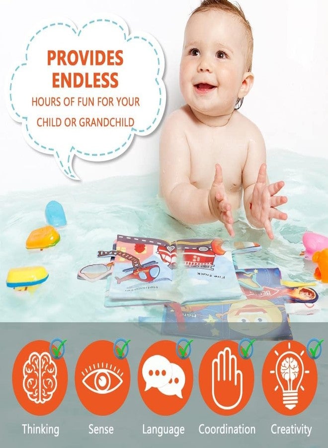 KolorFish Soft Cloth Baby Books | 0-6 Months High Contrast Sensory Baby Toy | 6-12 Months Touch Feel Teething | Travel Essentials Tummy Time for Newborn 1-3 Years Old Early Educational (Space Travel) - Image 3