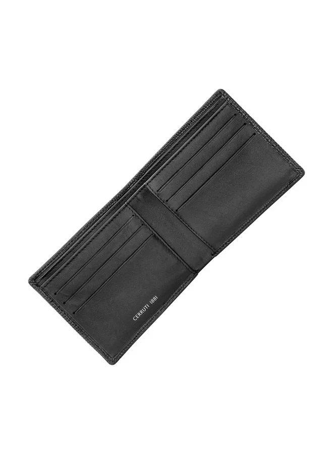CERRUTI 1881 Black Lizard Black Leather Bi-Fold Wallet for Men for Men | Best Price UAE