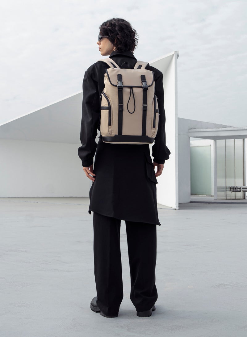 ARCTIC HUNTER Durable Travel Backpack Water Resistant 18 L Computer Bag with Luggage Carry Strap and Anti-Theft Compartment for Men and Women, B00832, Khaki - Image 2