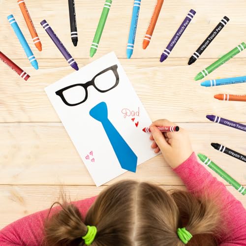 Konohan 12 Pcs Kids Stylus Pen for Touchscreen Tablets, Kids Edition Tablet Crayon Stylus for Children, Compatible with Smartphones Phone Drawing Anti Scratch - Image 5