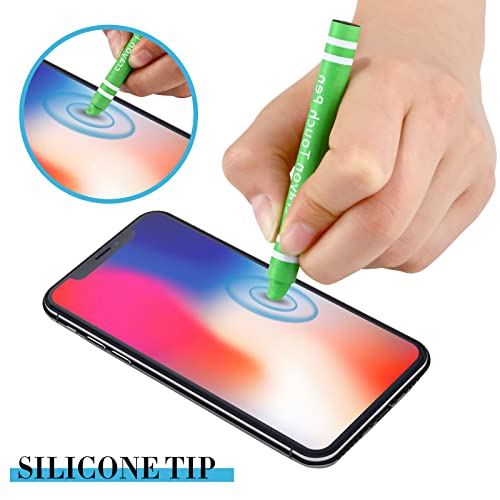 Konohan 12 Pcs Kids Stylus Pen for Touchscreen Tablets, Kids Edition Tablet Crayon Stylus for Children, Compatible with Smartphones Phone Drawing Anti Scratch - Image 3