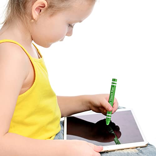 Konohan 12 Pcs Kids Stylus Pen for Touchscreen Tablets, Kids Edition Tablet Crayon Stylus for Children, Compatible with Smartphones Phone Drawing Anti Scratch - Image 4