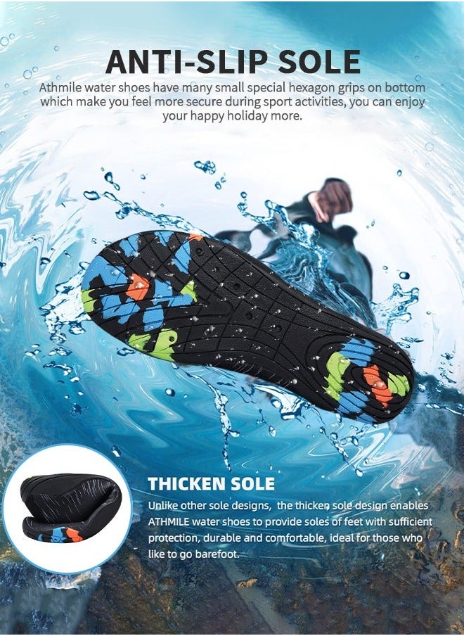 GROIC Beach Shoes Water Shoes, Swimming & Games Shoe, Barefoot Pool Quick-Dry Aqua Yoga Socks, Slip-on Sport  - Image 4