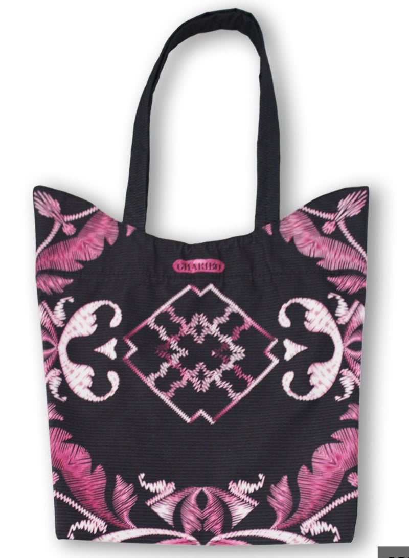 Gharibo Bags Casual Printed Satin Tote Bag  - Image 1