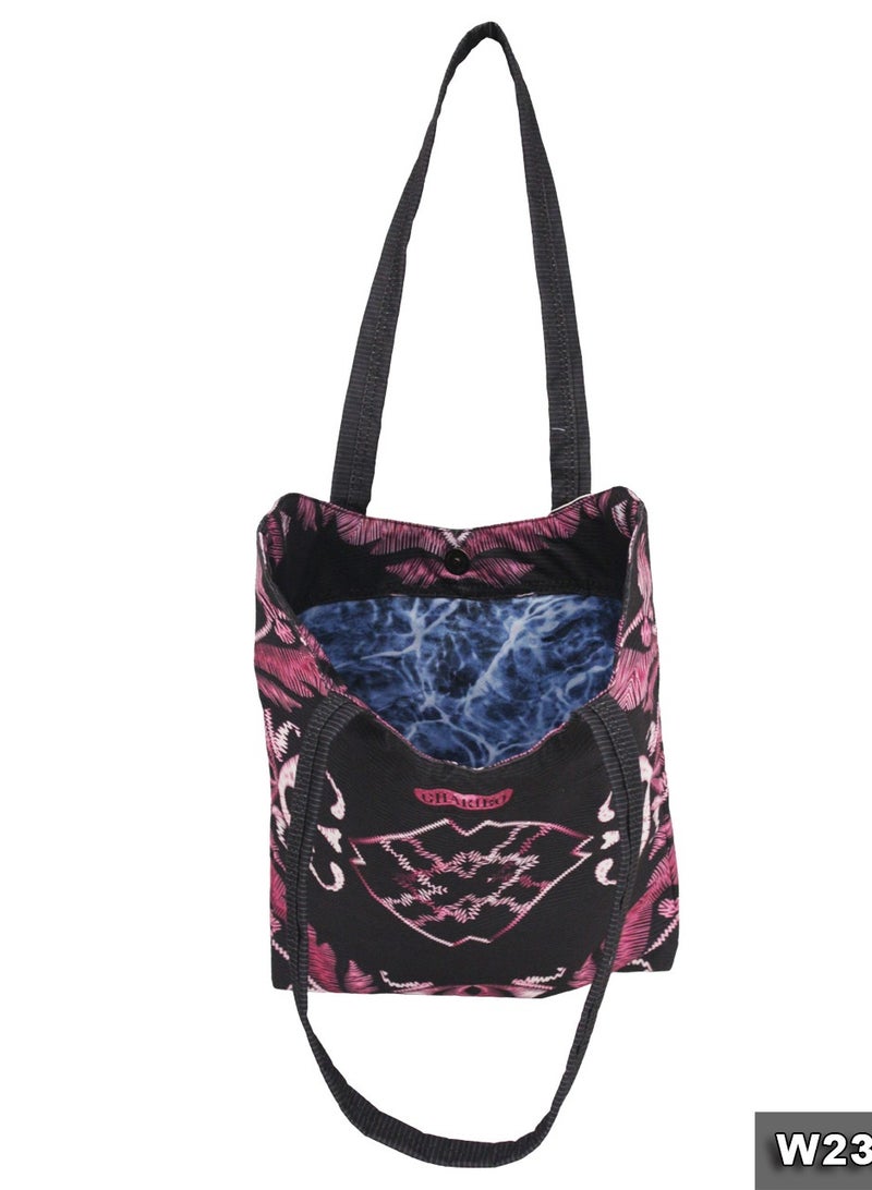 Gharibo Bags Casual Printed Satin Tote Bag  - Image 3