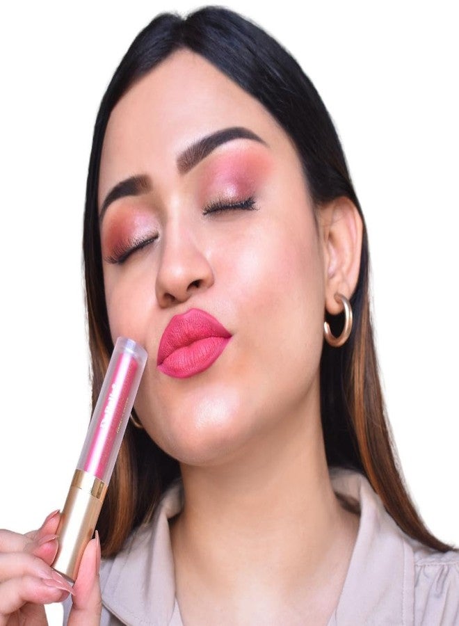 دي بيلي مجموعة أحمر شفاه سائل مطفي من ديبيل ماجستيك، قطعتان | لمسة نهائية مطفية | يدوم حتى 7 ساعات | لا يترك أثراً | مقاوم للتلطخ والماء | خفيف الوزن | (برونزي برناديت، كابرنيه غابرييل) - Image 5