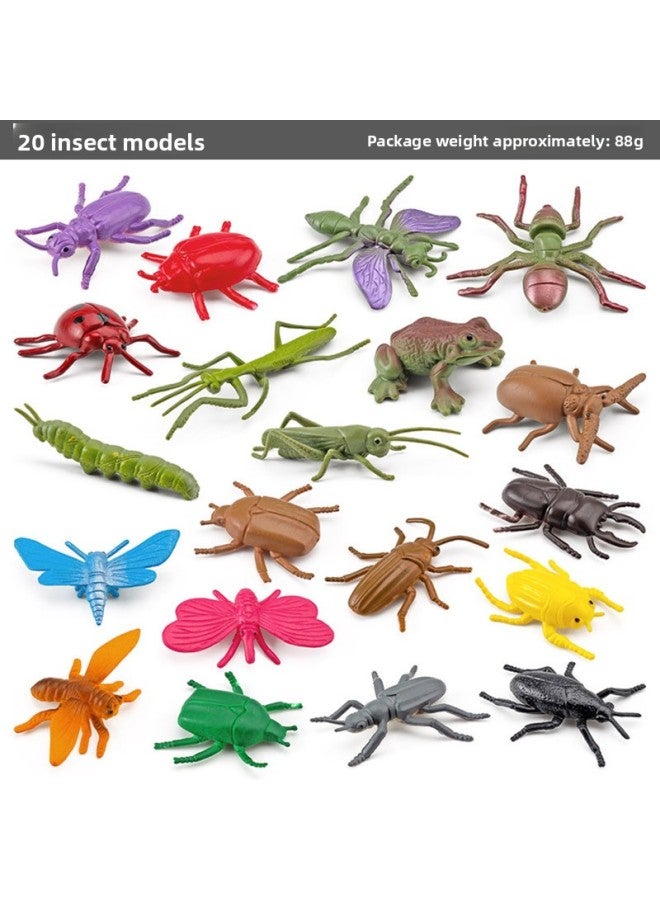 Simulation Solid Bee Spider erfly Unicorn Centipede Insect Animal Model Children's Toy Sand Table Ornaments