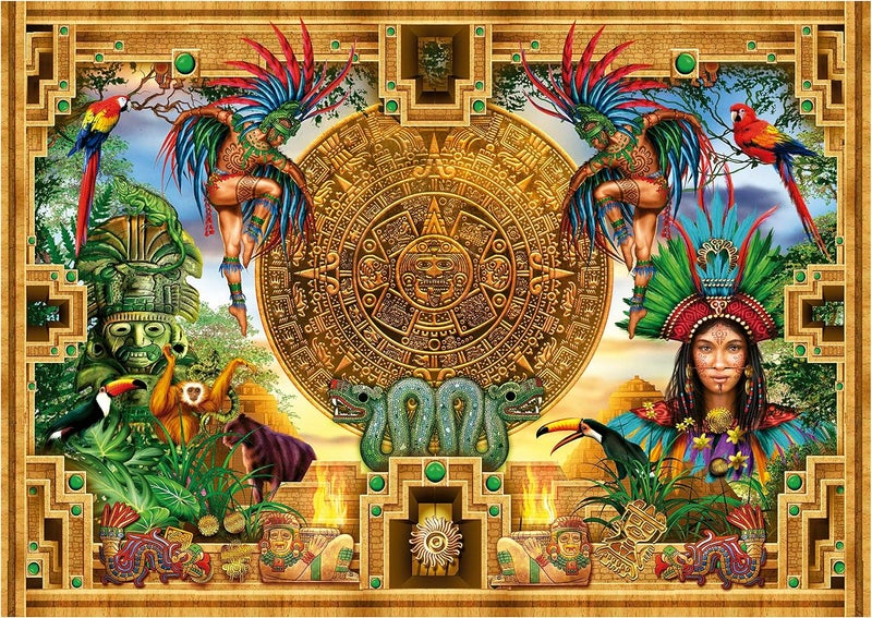 ايديوسا إدوكا - لغز مكون من 2000 قطعة للبالغين | مونتاج المايا والأزتيك. المقاس: 96 × 68 سم. يشمل غراء تثبيت اللغز. من عمر 14 سنة (19565) - Image 2