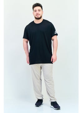 Adidas Men Regular Fit Brand Logo Short Sleeve Running T-Shirt, Black  - Image 4