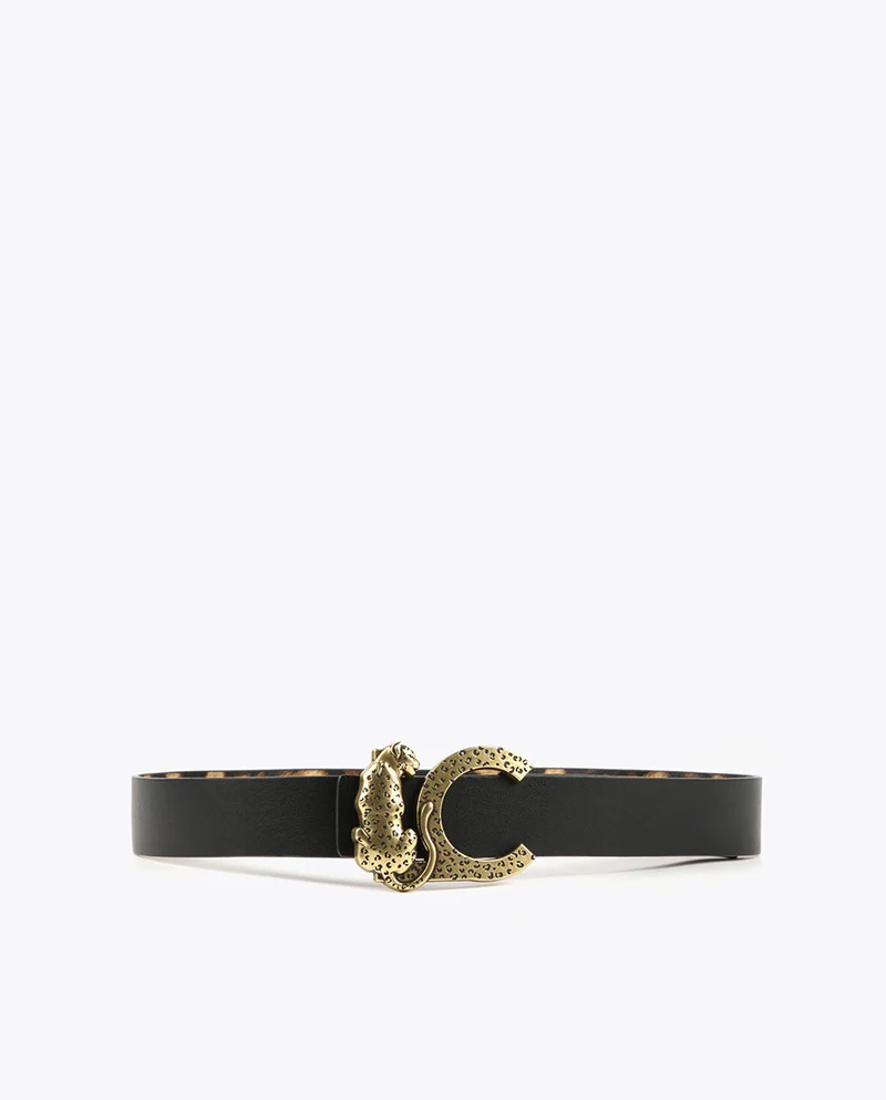 Lola Casademunt Reversible animal print belt