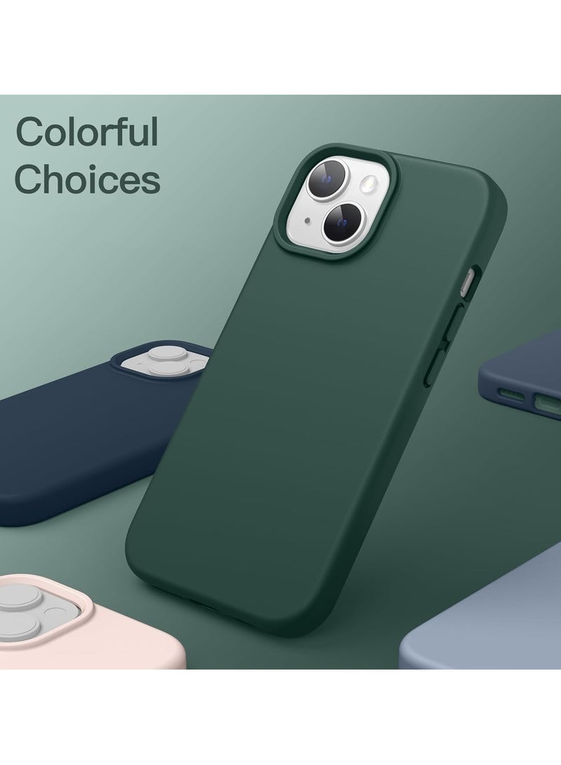 LEDIN Silicone Case for iPhone 14 Plus Silky Soft Touch Full Body Protective Phone Case Shockproof Cover with Microfiber Lining - Image 5