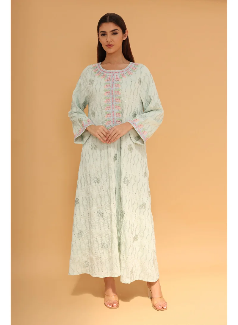 IKKXA  Petal Jalabiya IK1100 Green  | Best Price UAE