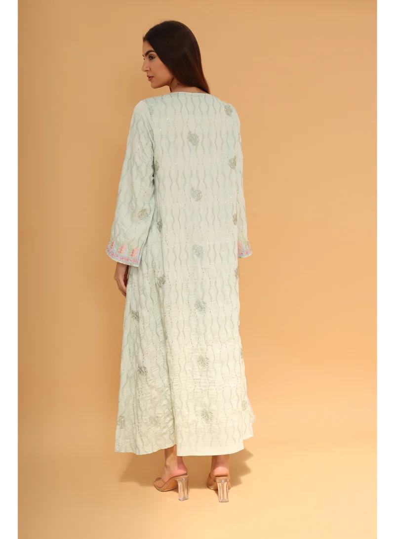 IKKXA  Petal Jalabiya IK1100 Green  | Best Price UAE
