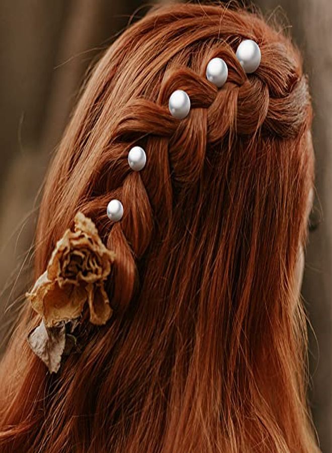 SAVITA 18 Pcs 6 Sizes Pearl Hair Pins Bridal Hair Pieces Pearl Bobby Pins For Wedding, Bride, Bridesmaid, Girls, Women(Silver) - Image 5