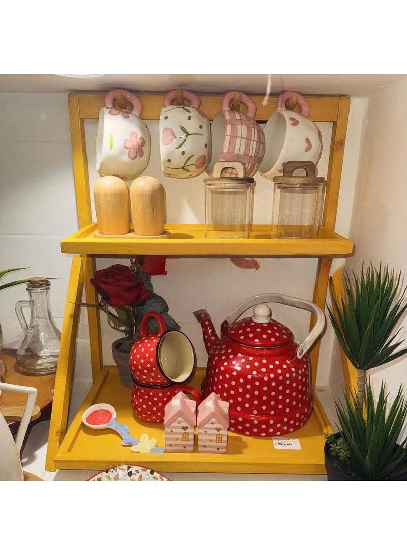 Wooden Coffee Corner Organizer and Beverage Station (Mini Coffee Corner Rack) - Image 1