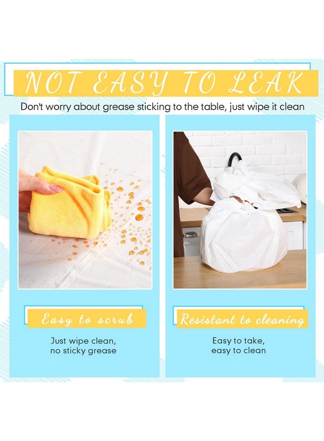 نيووي مجموعة من 46 مفرش طاولة مستطيل بلاستيكي من نيووي، للاستخدام مرة واحدة، مقاوم للماء، مناسب لحفلات أعياد الميلاد، مقاس 54 بوصة × 72 بوصة، مفارش طاولة ملونة للحفلات للاستخدام الداخلي والخارجي، 23 لونًا متنوعًا - Image 3