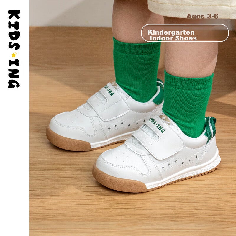 JD Jing Zao Kids.ing Cadix Baby Sneakers, Spring Season, for Boys And Girls, Toddlers, Kindergarten, Functional Soft Sole Sports Shoes, White Color, Size 27 - Image 2