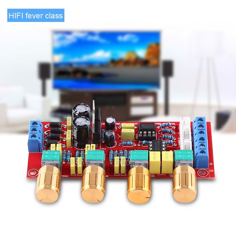 NE5532 لوحة مكبر صوت HiFi مسبق التضخيم طقم 12 فولت تيار متردد لتجميع نظام صوتي مكبر صوت DIY - Image 3