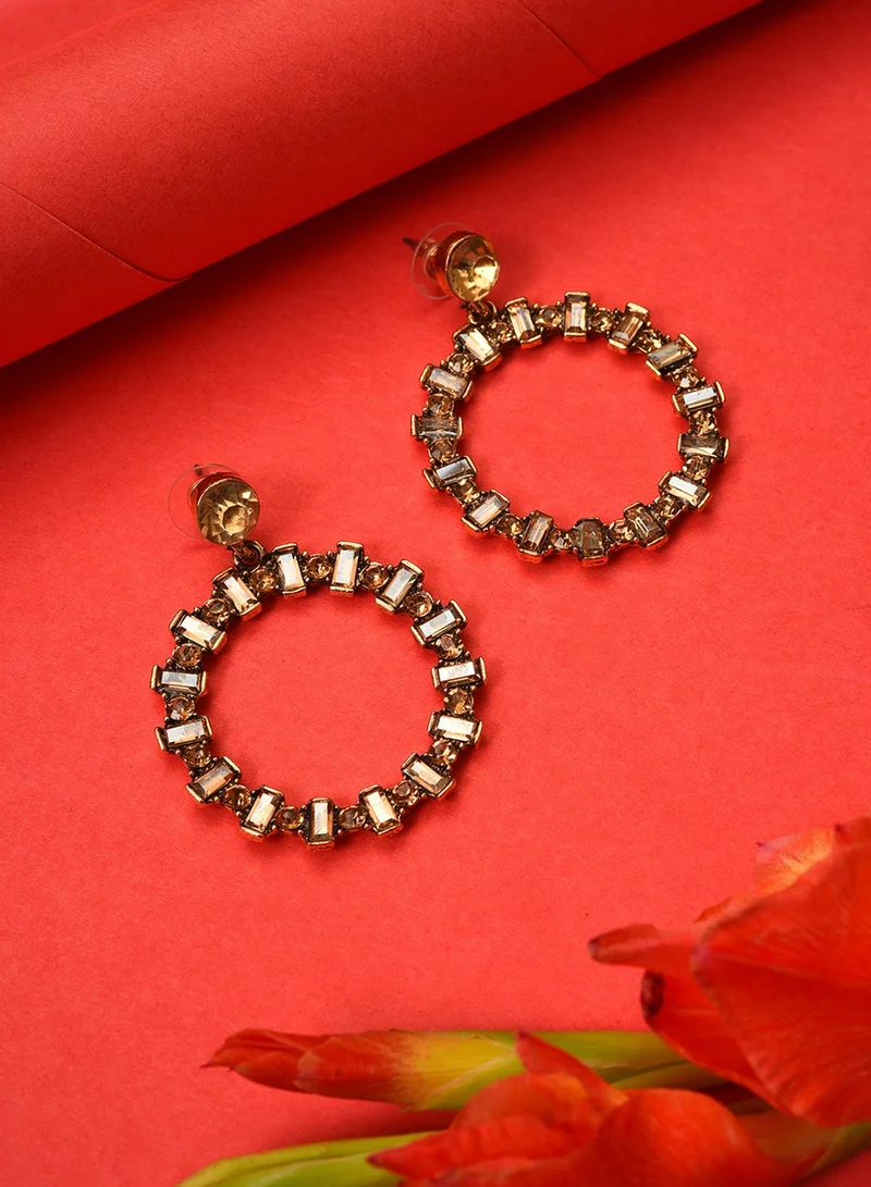 Sohi  Bronze Contemporary Artificial Drop Earring Jewellery for Women | Best Price UAE