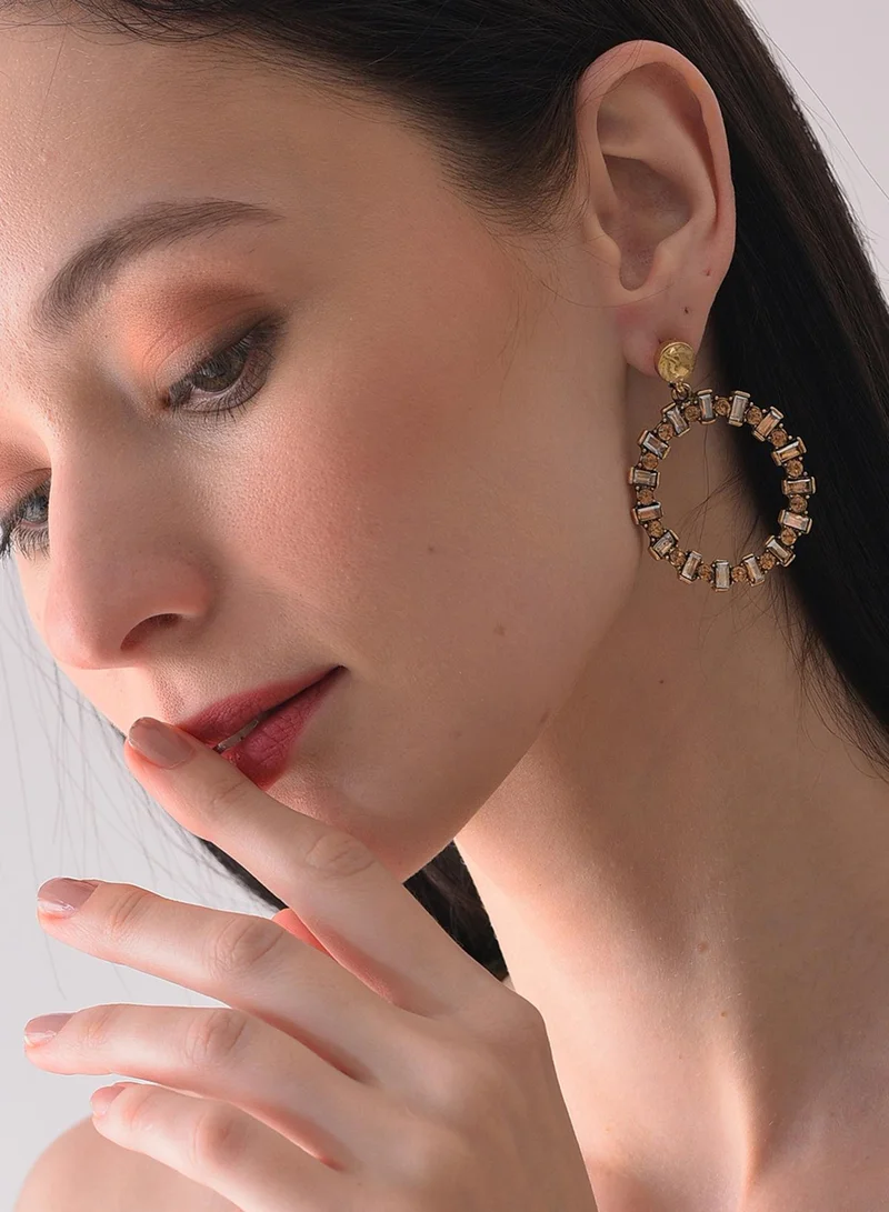 Sohi  Bronze Contemporary Artificial Drop Earring Jewellery for Women | Best Price UAE