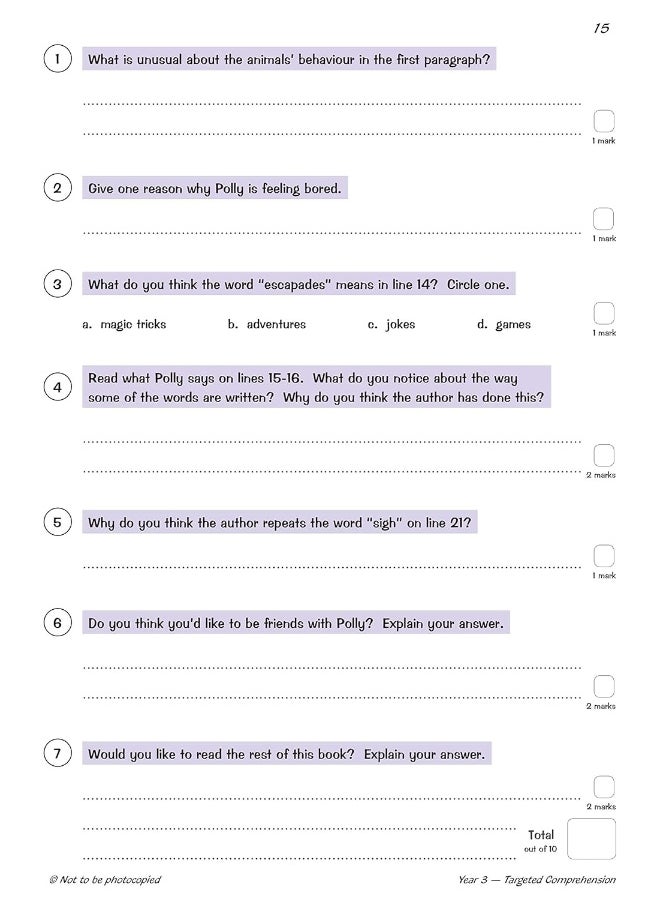 null - New KS2 English Targeted Question Book: Year 3 Reading Comprehension - Book 2 (with Answers) - Image 1
