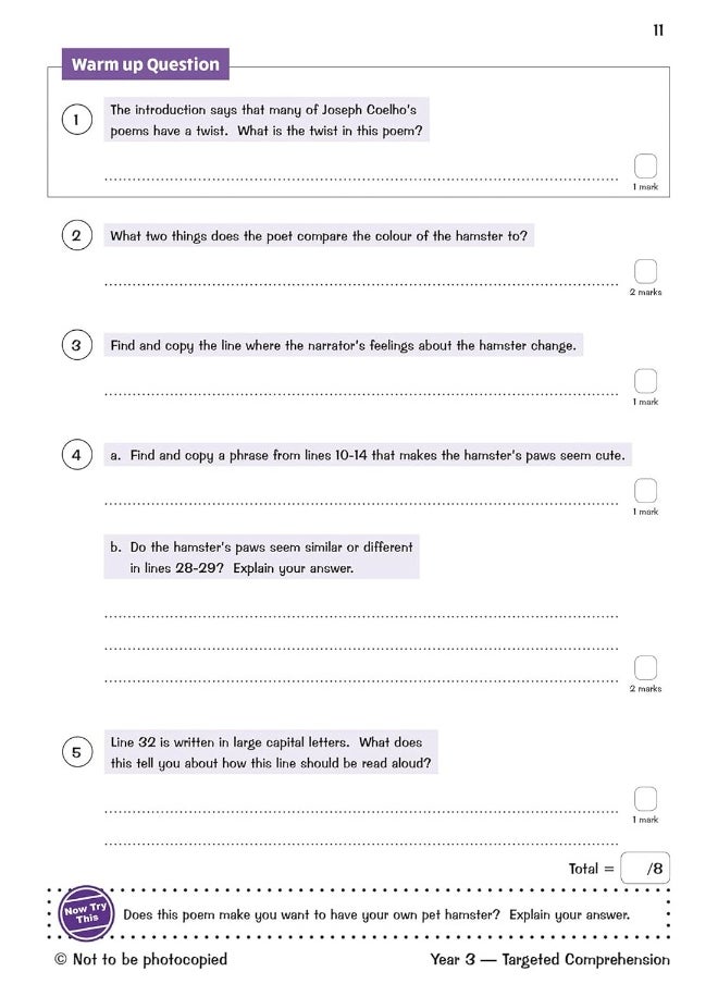 null - New KS2 English Targeted Question Book: Year 3 Reading Comprehension - Book 2 (with Answers) - Image 1