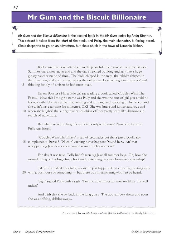 null - New KS2 English Targeted Question Book: Year 3 Reading Comprehension - Book 2 (with Answers) - Image 1